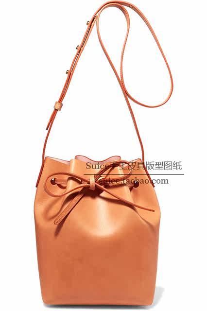 Bucket Bag, Shoulder Bag, Crossbody Bag, Leather Goods Handmade Pattern Drawings, European and American Big-Name Brand Leather Pattern Templates 40