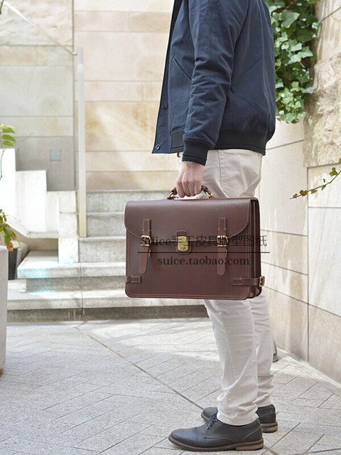 Handmade Leather Goods Diy: Handbag and Briefcase Leather Pattern Drawings, Leather Bag Making Material Model If09