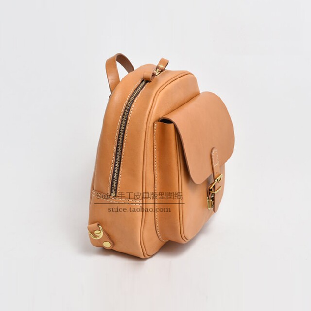 Women's Backpack Pattern Casual Backpack School Bag Leather Pattern DIY Paper Pattern Eaf-01
