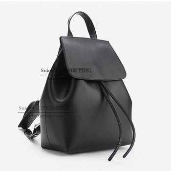 Backpack Leather Goods Handmade Pattern Drawings Backpack Bucket Backpack DIY Leather Pattern 43
