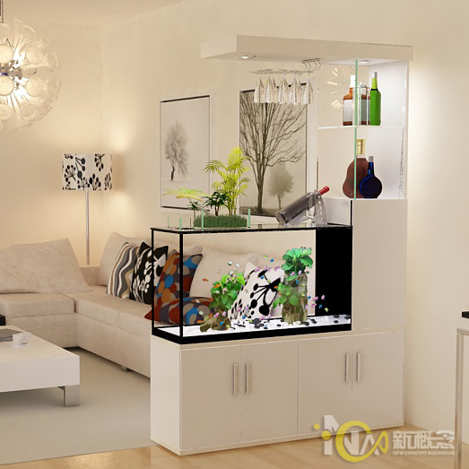 New Concept Wine Cabinet Fish Tank Aquarium Aquarium Ecological