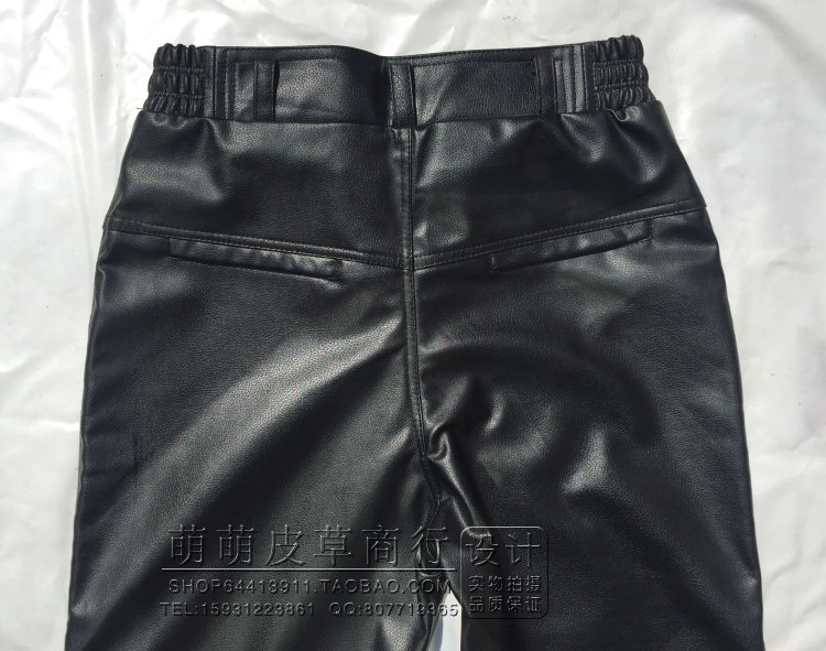 Pantalon cuir homme droit pour hiver - Ref 1478442 Image 10