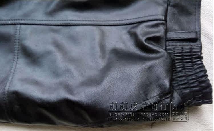 Pantalon cuir homme droit pour hiver - Ref 1480987 Image 14