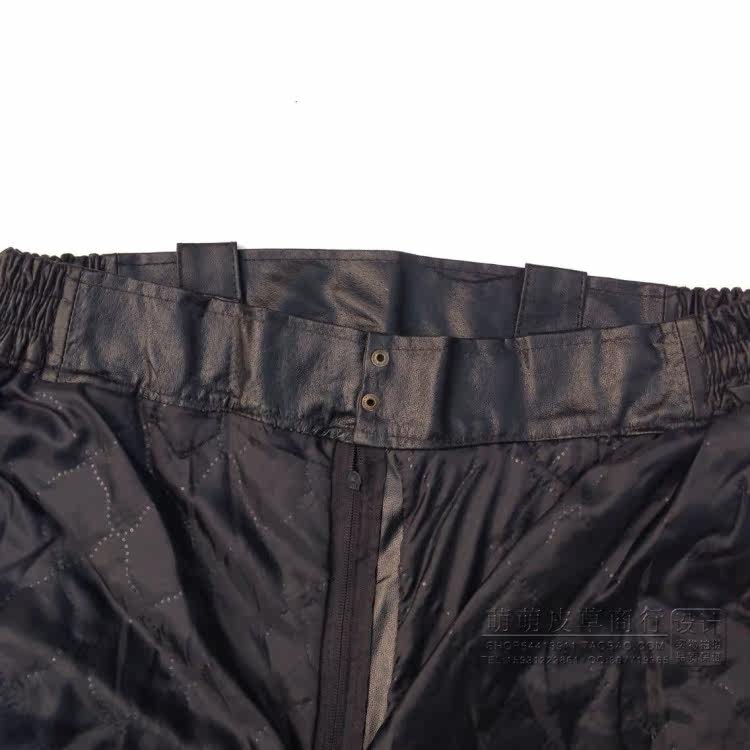 Pantalon cuir homme droit pour hiver - Ref 1481546 Image 25