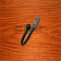 High quality home decoration hook bag Black hook clothes tin box cabinet hook decoration small hook