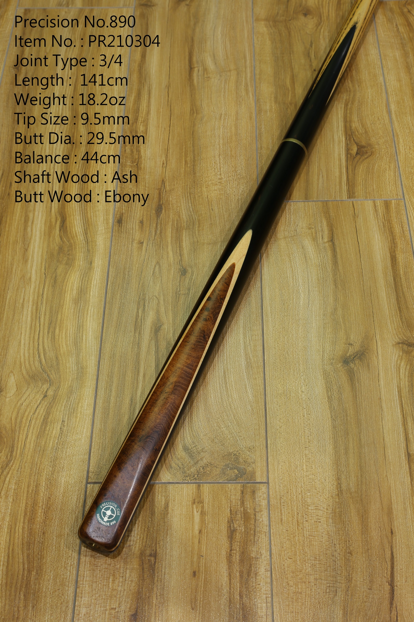 ＜Royal Billiards Shanghai Store＞Thai Precision Billiard Cue No. 890 Two-piece 3 4