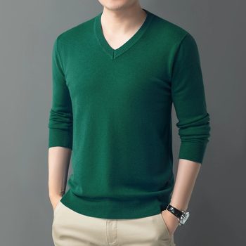 Sweater men's new winter thick round neck wool sweater Sweater men's new winter thick round neck wool sweater