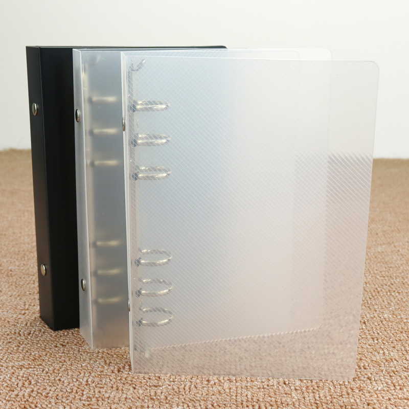 Recommended Simple 6-Hole A6 Frosted Pp Plastic Binder Cover Notebook Diary Notebook Black Storage Folder Recommended Simple 6-Hole A6 Frosted Pp Plastic Binder Cover Notebook Diary Notebook Black Storage Folder
