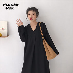 【韩国长袖连衣长裙春秋价格】最新韩国长袖连