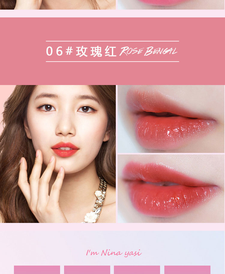 Lip glaze nữ sinh viên thích hợp chẵn lẻ sinh viên son môi Son môi lỏng lỏng son bóng giữ ẩm - Son bóng / Liquid Rouge 	son bóng mac	