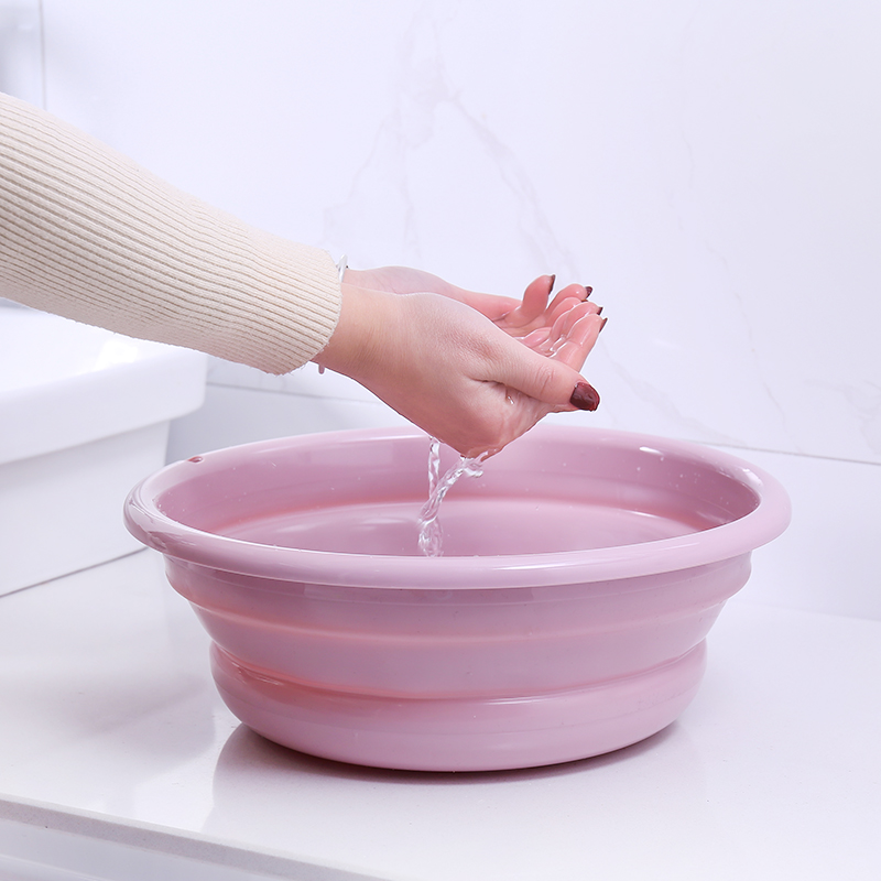 outdoor foldable basin portable travel foldable washbasin foot wash basin overseas equipment travel water basin camping supplies