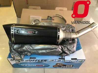 Ống xả Wanhoo VANHOOL GSX-250 GSX250 thép không gỉ trung cấp sửa đổi ống xả xe máy - Ống xả xe máy