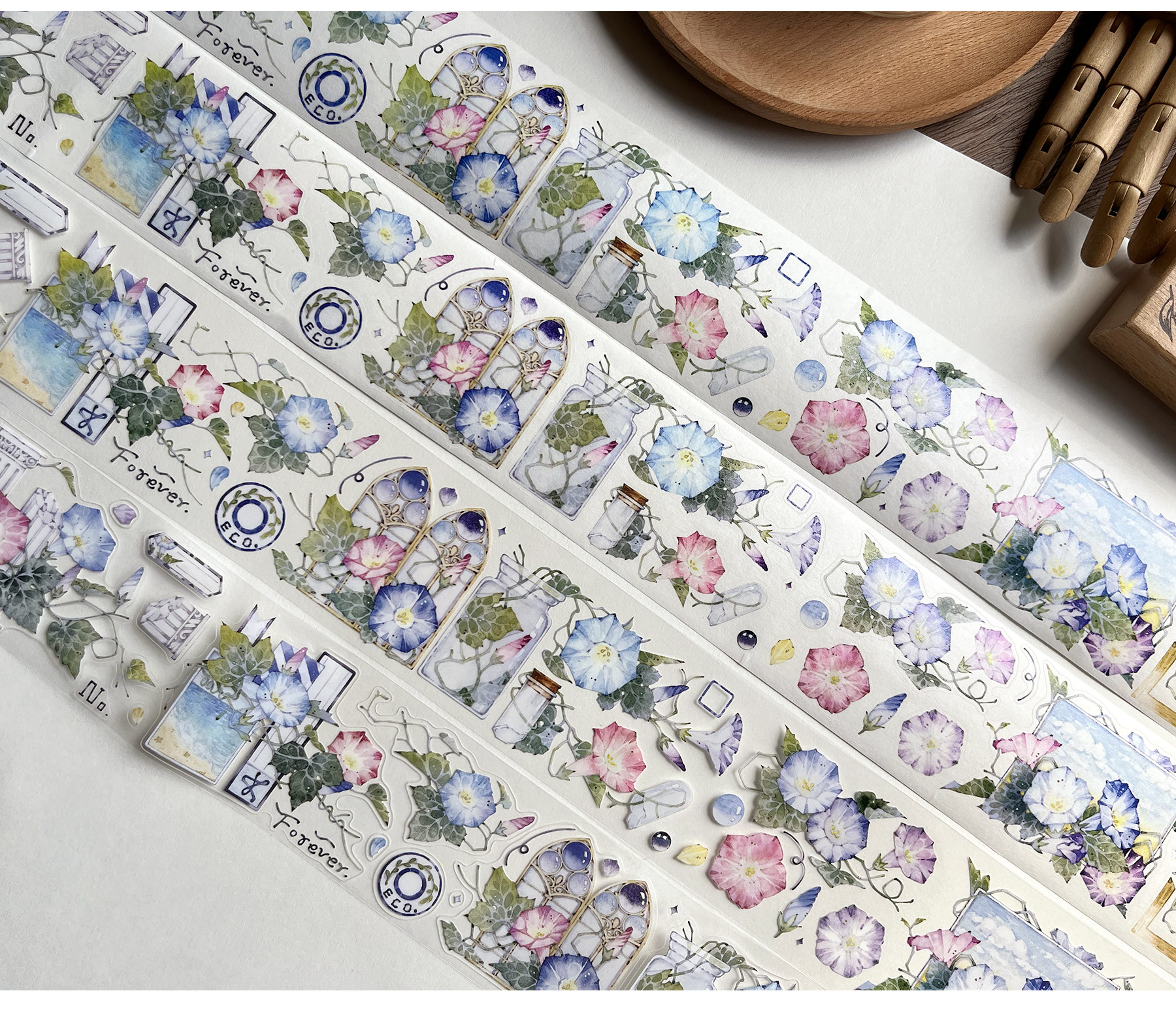 Charmante bunte Winde Wrap gestanzte Haustier bänder Handwerk liefert DIY Scrapbooking-Karte machen dekorative Plan Aufkleber – Detail 4