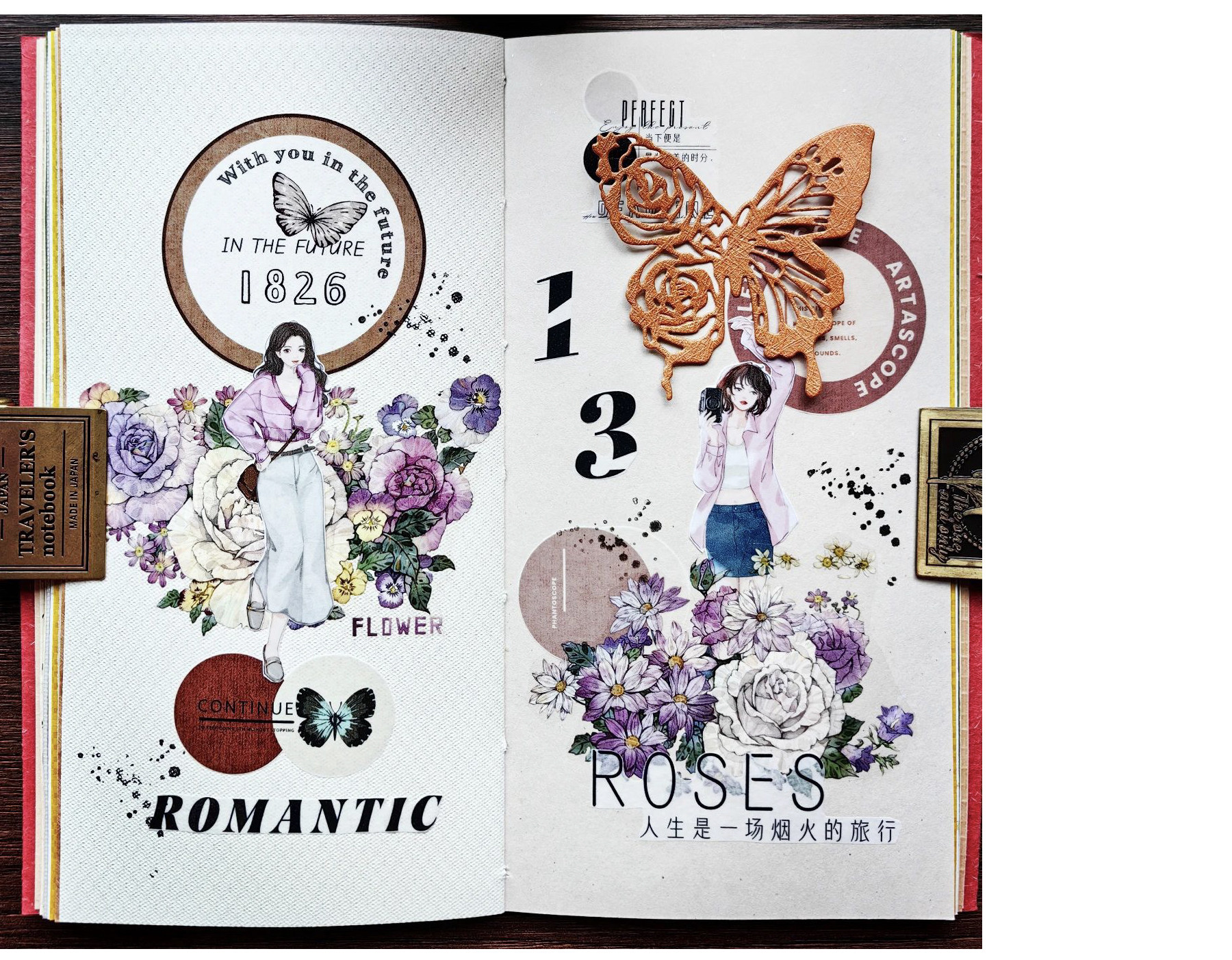 Vintage Blume Schmetterling Wörter Gitter gestanzt Haustier Washi Bänder Handwerk liefert DIY Scrapbooking-Karte machen dekorative Plan Aufkleber – Detail 20
