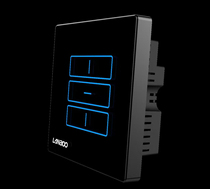 Blue Boo Smart Curtain - Blue Path Touch Wall Control Panel - Blue Pad Control Panel - Black Curtain Control Panel