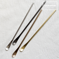 Japanese style 304 stainless steel long handle spoon mixing spoon Extended coffee spoon Long ice spoon Honey mixing stick long spoon