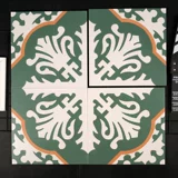 Нордическая туалетная плитка в темно -зеленой ретро маленькие плитки 300 настенные плитки для ванной комнаты кухонная балконная плитка на пол Анти -скольжение