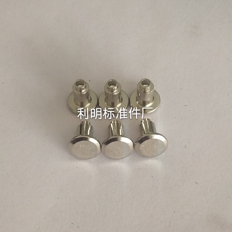 Manufacturers direct sales tea cans rivets flat head steps half hollow rivets 6*12 5 non-standard rivets