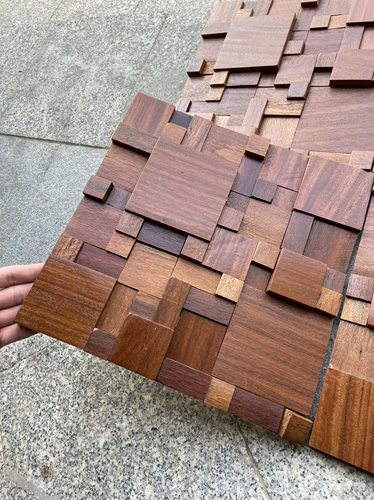 Мозаика с твердым деревом китайская трехмерная деревянная квадратная салон красоты интернет-кафе старая лодка дерево log