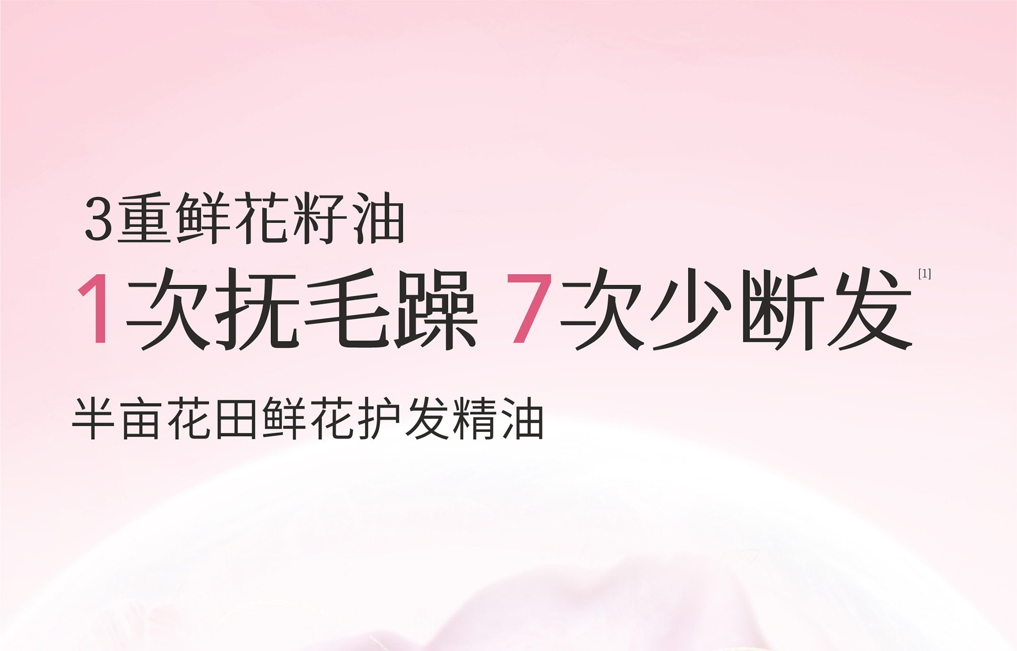 【中国直邮】 半亩花田 玫瑰护发精油 卷发柔顺滑干枯毛躁修护持久留香 50ml