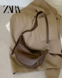 ZARA Небольшая дизайнерская сумка через плечо, универсальная сумка на одно плечо для отдыха