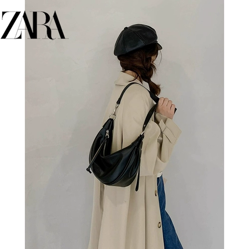 ZARA Небольшая дизайнерская сумка через плечо, универсальная сумка на одно плечо для отдыха
