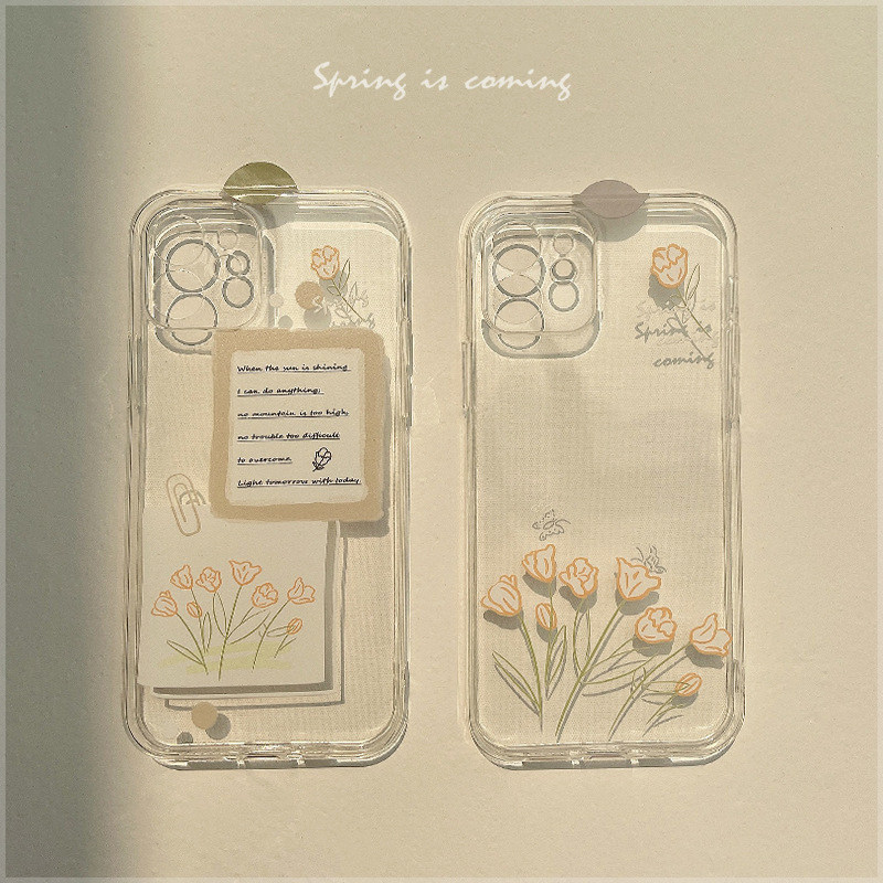 Hand painted flowers 13promax apply iphone12pro Apple mobile phone shell xr silicone xs Huawei mate40