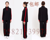 Summer stretch ice silk mulan suit stand collar tai chi suit female martial arts practice suit tai chi suit men's competition performance suit