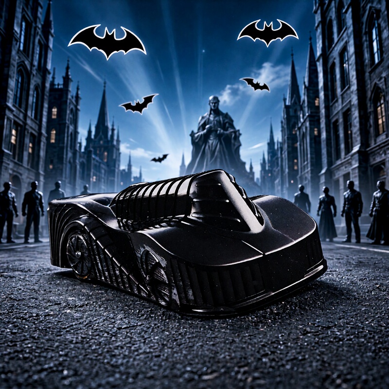 [Movie Series] Hot Wheels Batman Alloy Car Stealth Armor Alloy Car Model 2026 New Car