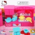 HELLOKITTY Hello Kitty Trang trí nội thất Girl Girl House Đồ chơi Harlan KT Trẻ em Mô phỏng Nội thất Cảnh đồ chơi cho bé 1 tuổi Đồ chơi gia đình