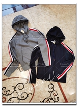 tb Nissan double sided plain weave reworked RWB striped with hoodie sweatshirt