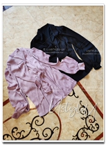 mj emulated silk snowspun lantern sleeves silk with temperament blouse shirt two colors