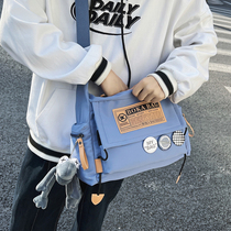 Single shoulder bag male mail bag sports sloppy bag coloured male bag large capacity tablet student backpack 2022 new style