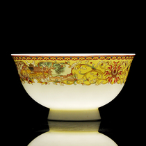 5 Jingdezhen ceramic anti-hot hand bowls High-grade bone china rice bowls Home ceramic rice high-legged bowls and dishes