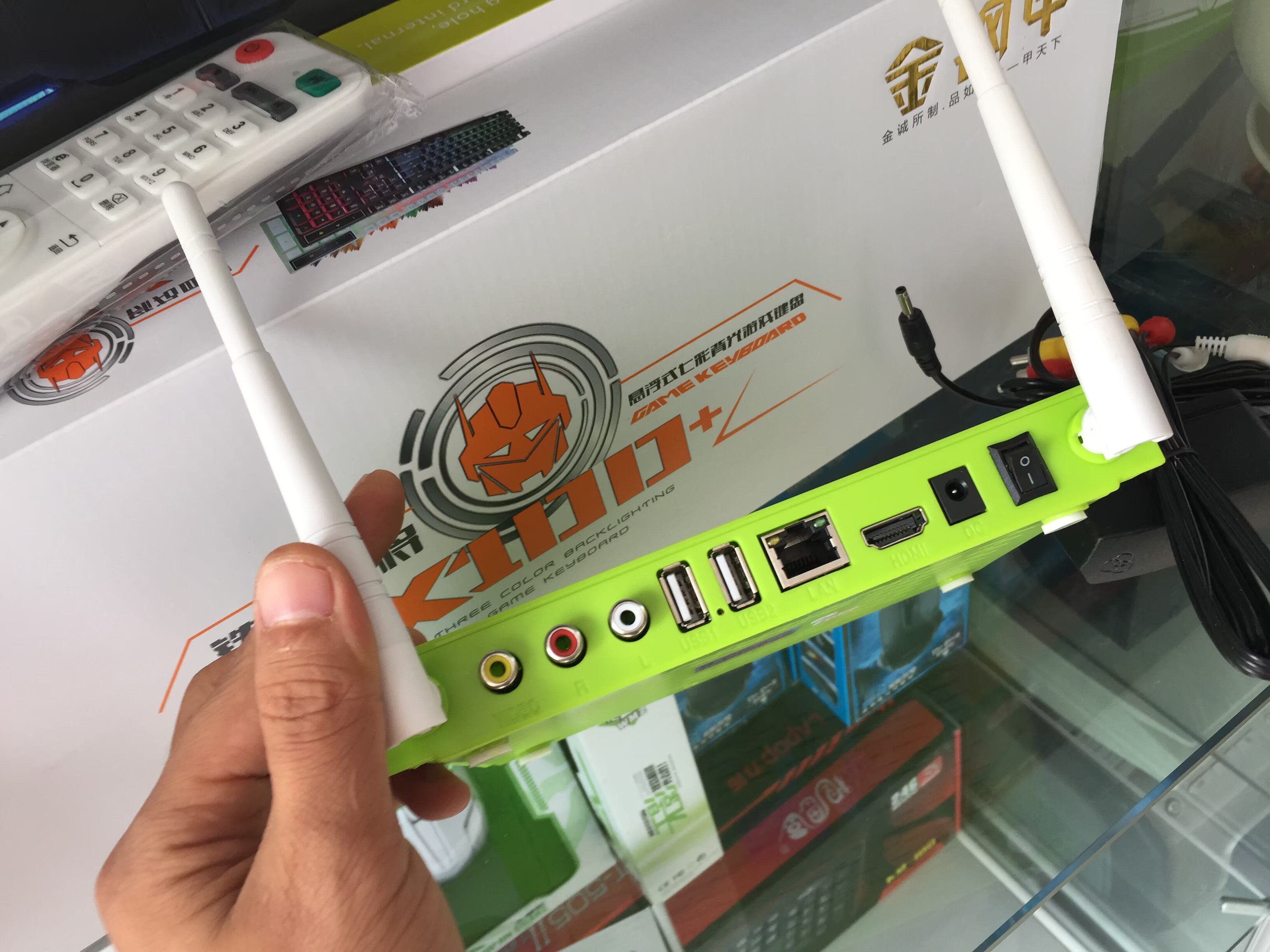 Soxin mạng set-top box HD 4K player TV box wifi không dây hộp trò chơi đĩa cứng củ phát wifi tenda