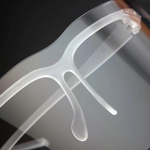 Защита для защиты от полуоткрыта против защиты от глаз для глаз половина лица Эпидемический Эпидемический Крест -Сборщик Экран прозрачный