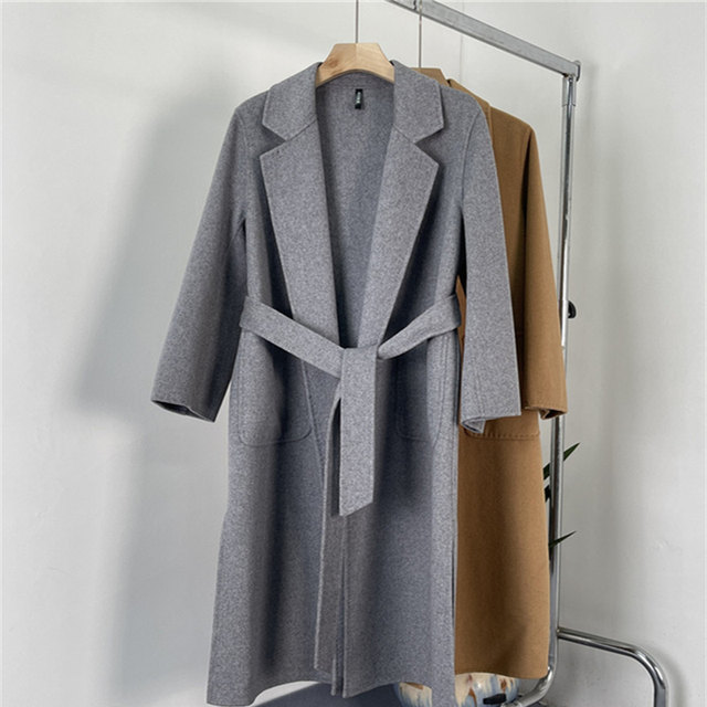Bangqing double-sided wool mid-length coat