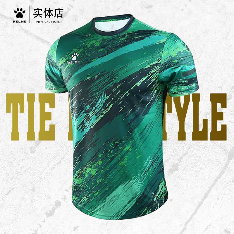 kelme kalmi short sleeve football uniform badminton suit india character race training autumn jersey empty board group uniforms men