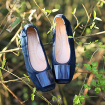 Super comfortable triple cushion wide last soft bottom elastic German KUFENBERG 5679 full leather ballet flats