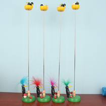 Shaking sound sand carving toy woodpecker sliding music Nostalgic wooden childrens toys Baby happy to play non-stop