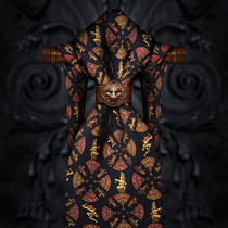 Pilas Black Maya Tribe Farming Civilization Retro Tie Business Mens Fashion Casual Real Silk Gift Box Dress
