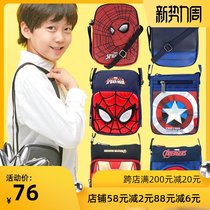  Childrens messenger bag Korean spider-man student boy baby shoulder bag coin purse touch screen waterproof mobile phone bag