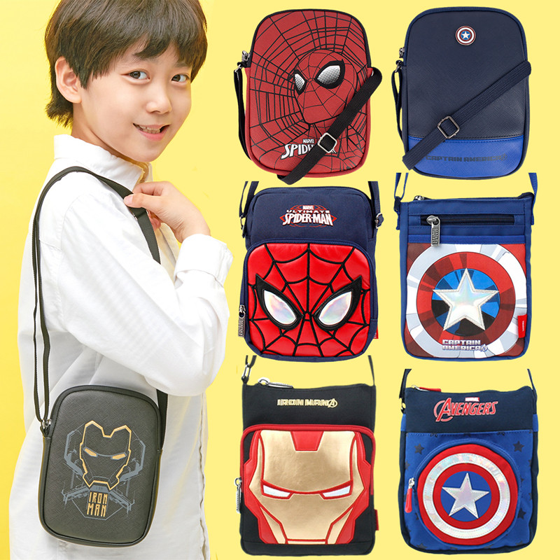 Children's Slipper Bag South Korean Spider-Man Student Boy Baby Bag Bag Changing Wallet Waterproof Mobile Bag