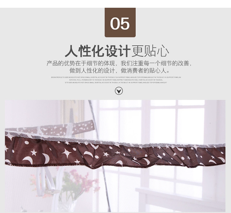 Gập màn chống muỗi kỳ diệu yurt cài đặt miễn phí 1,2 m 1,5 m 1,8 m muỗi không đáy ba miễn phí vận chuyển - Lưới chống muỗi
