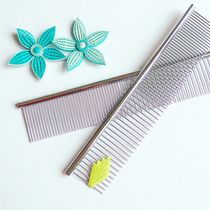 Dense dual-use derivative paper comb PET row comb DIY derivative paper flower leaf weaving tools full of 68