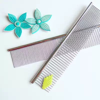 Dense dual-purpose roll paper comb pet row comb DIY roll paper flower leaf weaving tool full 68
