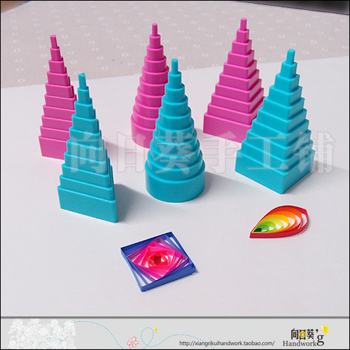 Roll Paper Twining Tower Three Sets Rims Shaper Plastic Hollow Rolls Theorizer Rolls of paper Special tools full 68