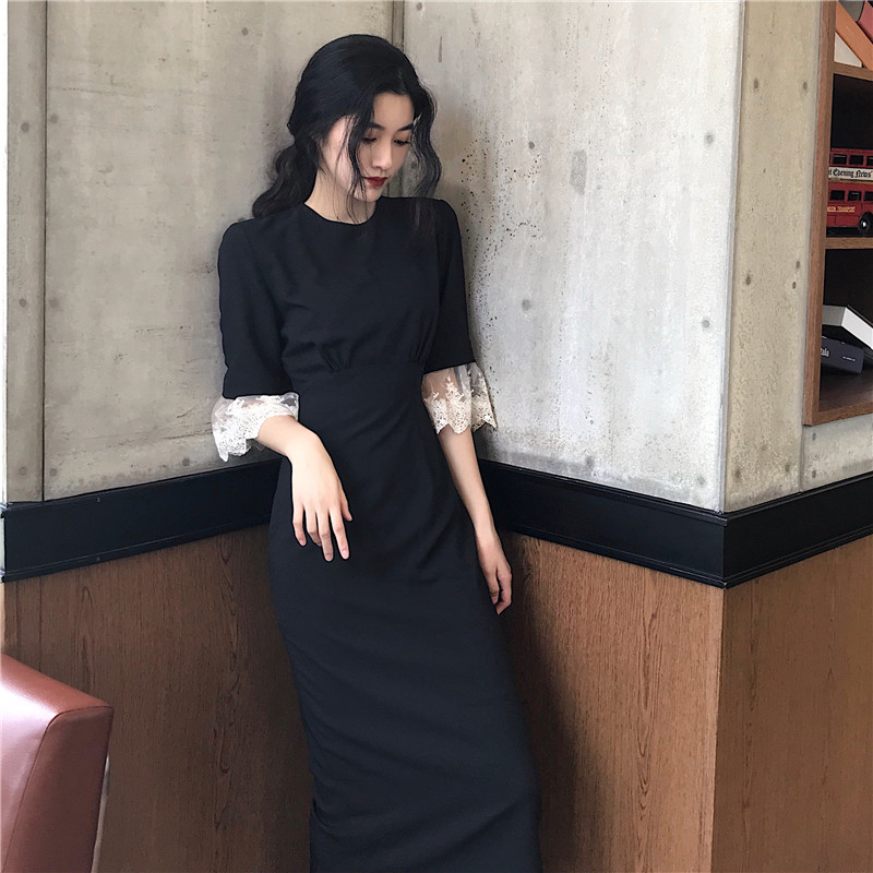 Óù½ã·¶Å®×°2018пîÔ¼»áȹ×ÓÕÚÊÖ±ÛÁ¬ÒÂȹÏĺڰµÏµÏÔÊÝÐÄ»úÉè¼Æ¸Ð