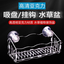 Acrylic water grass basin boutique aquarium tool transparent water planting planting cup polka breeding potted landscaping device