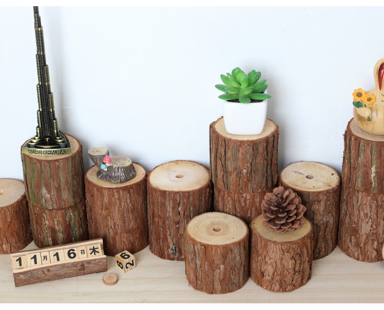 Fir stump vườn ươm trang trí gỗ trang trí phòng ngủ trang trí tường phòng ngủ hoa ba chiều trang trí tường - Trang trí nội thất decor phòng ngủ